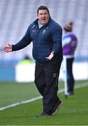 2 April 2022; Tippeary manager David Power reacts late in the second half of the Allianz Football League Division 4 Final match between Cavan and Tipperary at Croke Park in Dublin. Photo by Piaras Ó Mídheach/Sportsfile