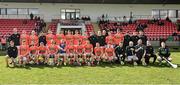 2 April 2022; The Armagh squad before the Allianz Hurling League Division 3A Final match between Tyrone and Armagh at Derry GAA Centre of Excellence in Owenbeg, Derry. Photo by Oliver McVeigh/Sportsfile