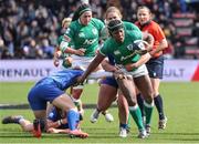 2 April 2022; Linda Djougang of Ireland during the TikTok Women's Six Nations Rugby Championship match between France and Ireland at Stade Ernest Wallon in Toulouse, France. Photo by Manuel Blondeau/Sportsfile