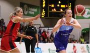 2 April 2022; Miriam Loughrey of The Address UCC Glanmire in action against Mia Finnegan of Singleton SuperValu Brunell during the InsureMyVan.ie Division 1 Final match between EJ Sligo All-Stars and UCC Demons, Cork at the National Basketball Arena in Dublin. Photo by Daniel Tutty/Sportsfile