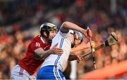 2 April 2022; Stephen Bennett of Waterford in action against Ger Millerick of Cork during the Allianz Hurling League Division 1 Final match between Cork and Waterford at FBD Semple Stadium in Thurles, Tipperary. Photo by Eóin Noonan/Sportsfile