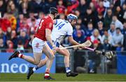 2 April 2022; Stephen Bennett of Waterford in action against Damien Cahalane of Cork  during the Allianz Hurling League Division 1 Final match between Cork and Waterford at FBD Semple Stadium in Thurles, Tipperary. Photo by Eóin Noonan/Sportsfile