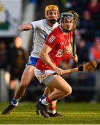 2 April 2022; Mark Coleman of Cork in action against Jack Prendergast of Waterford during the Allianz Hurling League Division 1 Final match between Cork and Waterford at FBD Semple Stadium in Thurles, Tipperary. Photo by Eóin Noonan/Sportsfile