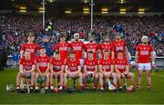 2 April 2022; The Cork team before the Allianz Hurling League Division 1 Final match between Cork and Waterford at FBD Semple Stadium in Thurles, Tipperary. Photo by Ray McManus/Sportsfile
