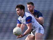 2 April 2022; Thomas Galligan of Cavan in action against Jimmy Feehan of Tipperary during the Allianz Football League Division 4 Final match between Cavan and Tipperary at Croke Park in Dublin. Photo by Piaras Ó Mídheach/Sportsfile