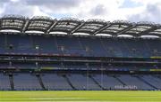 2 April 2022; Limerick players stand for Amhrán na bhFiann before the Allianz Football League Division 3 Final match between Louth and Limerick at Croke Park in Dublin. Photo by Piaras Ó Mídheach/Sportsfile