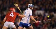 2 April 2022; Stephen Bennett of Waterford under pressure from Ciarán Joyce of Cork on his way to score his side's third goal  during the Allianz Hurling League Division 1 Final match between Cork and Waterford at FBD Semple Stadium in Thurles, Tipperary. Photo by Ray McManus/Sportsfile