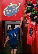 2 April 2022; Hugo Keenan of Leinster after his side's victory in the United Rugby Championship match between Munster and Leinster at Thomond Park in Limerick. Photo by Harry Murphy/Sportsfile