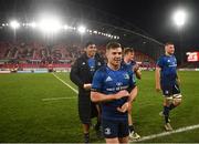 2 April 2022; Luke McGrath of Leinster after his side's victory in the United Rugby Championship match between Munster and Leinster at Thomond Park in Limerick. Photo by Harry Murphy/Sportsfile