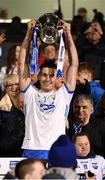 2 April 2022; Conor Prunty of Waterford lifts the cup after the Allianz Hurling League Division 1 Final match between Cork and Waterford at FBD Semple Stadium in Thurles, Tipperary. Photo by Eóin Noonan/Sportsfile