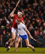 2 April 2022; Shane Barrett of Cork in action against Calum Lyons of Waterford during the Allianz Hurling League Division 1 Final match between Cork and Waterford at FBD Semple Stadium in Thurles, Tipperary. Photo by Eóin Noonan/Sportsfile