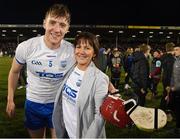 2 April 2022; Jack Fagan of Waterford is congtratulated by his sister Aideen after the Allianz Hurling League Division 1 Final match between Cork and Waterford at FBD Semple Stadium in Thurles, Tipperary. Photo by Ray McManus/Sportsfile