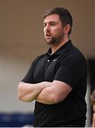 3 April 2022; Quish's Ballincollig head coach Daniel O'Sullivan during the InsureMyVan.ie U20 Men’s National League Final match between Quish's Ballincollig, Cork and UCD Marian, Dublin at the National Basketball Arena in Dublin. Photo by Brendan Moran/Sportsfile