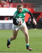 2 April 2022; Eve Higgins of Ireland during the TikTok Women's Six Nations Rugby Championship match between France and Ireland at Stade Ernest Wallon in Toulouse, France. Photo by Manuel Blondeau/Sportsfile