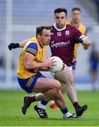 3 April 2022; Niall Kilroy of Roscommon in action against Dessie Conneely of Galway during the Allianz Football League Division 2 Final match between Roscommon and Galway at Croke Park in Dublin. Photo by Ray McManus/Sportsfile