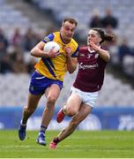 3 April 2022; Enda Smith of Roscommon is tackled by Kieran Molloy of Galway  during the Allianz Football League Division 2 Final match between Roscommon and Galway at Croke Park in Dublin. Photo by Ray McManus/Sportsfile