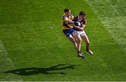3 April 2022; John Daly of Galway in action against Eddie Nolan of Roscommon during the Allianz Football League Division 2 Final match between Roscommon and Galway at Croke Park in Dublin. Photo by Piaras Ó Mídheach/Sportsfile