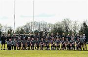 3 April 2022; The Dundalk team and staff before the Bank of Ireland Leinster Rugby Provincial Towns Cup Semi-Final match between Dundalk and Kilkenny at Naas RFC in Naas, Kildare. Photo by David Fitzgerald/Sportsfile