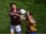 3 April 2022; Seán Fitzgerald of Galway in action against Ciaráin Murtagh of Roscommon during the Allianz Football League Division 2 Final match between Roscommon and Galway at Croke Park in Dublin. Photo by Piaras Ó Mídheach/Sportsfile