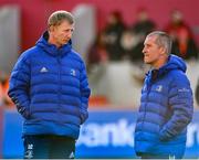 2 April 2022; Leinster head coach Leo Cullen and Leinster senior coach Stuart Lancaster before the United Rugby Championship match between Munster and Leinster at Thomond Park in Limerick. Photo by Harry Murphy/Sportsfile
