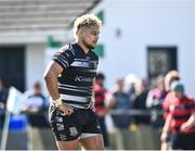3 April 2022; Tupou Hifo of Dundalk during the Bank of Ireland Leinster Rugby Provincial Towns Cup Semi-Final match between Dundalk and Kilkenny at Naas RFC in Naas, Kildare. Photo by David Fitzgerald/Sportsfile