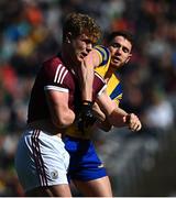 3 April 2022; James McLoughlin of Galway tussles with Eddie Nolan of Roscommon during the Allianz Football League Division 2 Final match between Roscommon and Galway at Croke Park in Dublin. Photo by Eóin Noonan/Sportsfile