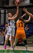 3 April 2022; Maria Harty of Glanmire in action against Anne Marie Troy of Midland Masters during the InsureMyHouse.ie Masters Over 40’s Women National Cup Final match between Glanmire, Cork and Midlands Masters, Laois at the National Basketball Arena in Dublin. Photo by Brendan Moran/Sportsfile