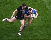 3 April 2022; Dara Moynihan of Kerry in action against Lee Keegan of Mayo during the Allianz Football League Division 1 Final match between Kerry and Mayo at Croke Park in Dublin. Photo by Piaras Ó Mídheach/Sportsfile