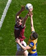 3 April 2022; John Daly of Galway in action against Ciaráin Murtagh of Roscommon during the Allianz Football League Division 2 Final match between Roscommon and Galway at Croke Park in Dublin. Photo by Piaras Ó Mídheach/Sportsfile