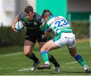 2 April 2022; Tom Farrell of Connacht in action against Joaquin Riera of Benetton during the United Rugby Championship match between Benetton and Connacht at Stadio di Monigo in Treviso, Italy. Photo by Roberto Bregani/Sportsfile