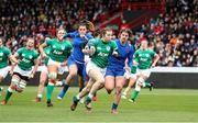 2 April 2022; Eve Higgins of Ireland during the TikTok Women's Six Nations Rugby Championship match between France and Ireland at Stade Ernest Wallon in Toulouse, France. Photo by Manuel Blondeau/Sportsfile