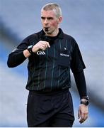2 April 2022; Referee Brendan Griffin during the Allianz Football League Division 3 Final match between Louth and Limerick at Croke Park in Dublin. Photo by Piaras Ó Mídheach/Sportsfile
