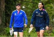 4 April 2022; Jimmy O'Brien and Conor O'Brien during Leinster Rugby squad training session at UCD in Dublin. Photo by Harry Murphy/Sportsfile
