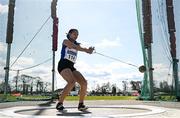 3 April 2022; Juliette Kodia of Lusk AC,  Dublin, competing in the under 18 girls hammer during the AAI National Spring Throws Championships at Templemore Athletics Club in Tipperary. Photo by Sam Barnes/Sportsfile