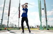 3 April 2022; Diarmuid Towey of Fanahan Mc Sweeney AC, Cork, competing in the under 16 boys hammer during the AAI National Spring Throws Championships at Templemore Athletics Club in Tipperary. Photo by Sam Barnes/Sportsfile