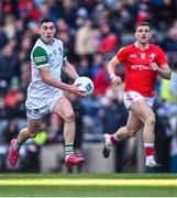 2 April 2022; Paul Maher of Limerick in action against Sam Mulroy of Louth during the Allianz Football League Division 3 Final match between Louth and Limerick at Croke Park in Dublin. Photo by Piaras Ó Mídheach/Sportsfile