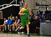 1 April 2022; Kieran O'Sullivan of Killarney Cougars celebrates after scoring a three pointer during the InsureMyHouse.ie Masters Over 50’s Men National Cup Final match between Killarney Cougars and UCD Lions at the National Basketball Arena in Dublin. Photo by Sam Barnes/Sportsfile