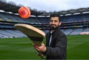 6 April 2022; GAA and SARI are working in partnership to bring the positive messages of Diversity and Inclusion to the local communities. Zak Moradi is pictured during the parnership of GAA & Sport Against Racism Ireland (SARI) event at Croke Park in Dublin. Photo by Piaras Ó Mídheach/Sportsfile