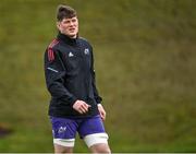 5 April 2022; Jack O’Donoghue during Munster rugby squad training at University of Limerick in Limerick. Photo by Piaras Ó Mídheach/Sportsfile