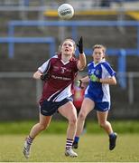 1 April 2022; Scarlett Ní Earáin of Coláiste Oiriall during the Lidl All Ireland Post Primary Schools Senior ‘B’ Championship Final match between Mount Saint Michael, Claremorris, Mayo and Coláiste Oiriall, Monaghan at Glennon Brothers Pearse Park in Longford. Photo by Ramsey Cardy/Sportsfile