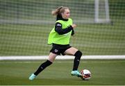 5 April 2022; Izzy Atkinson during a Republic of Ireland Women training session at the FAI National Training Centre in Abbotstown, Dublin. Photo by Stephen McCarthy/Sportsfile