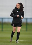 5 April 2022; Áine O'Gorman during a Republic of Ireland Women training session at the FAI National Training Centre in Abbotstown, Dublin. Photo by Stephen McCarthy/Sportsfile