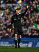 3 April 2022; Referee Niall Cullen during the Allianz Football League Division 2 Final match between Roscommon and Galway at Croke Park in Dublin. Photo by Eóin Noonan/Sportsfile