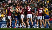 3 April 2022; Players tussle during the Allianz Football League Division 2 Final match between Roscommon and Galway at Croke Park in Dublin. Photo by Eóin Noonan/Sportsfile