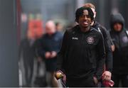 5 April 2022; Promise Omochere of Bohemians before the SSE Airtricity League Premier Division match between Sligo Rovers and Bohemians at The Showgrounds in Sligo. Photo by Ramsey Cardy/Sportsfile