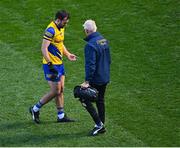 3 April 2022; Donie Smith of Roscommon receives medical attention for an injury during the Allianz Football League Division 2 Final match between Roscommon and Galway at Croke Park in Dublin. Photo by Piaras Ó Mídheach/Sportsfile