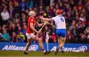 2 April 2022; Shane Barrett of Cork is tackled by Tadhg De Búrca of Waterford during the Allianz Hurling League Division 1 Final match between Cork and Waterford at FBD Semple Stadium in Thurles, Tipperary. Photo by Ray McManus/Sportsfile