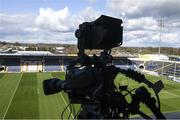 2 April 2022; A television broadcast camera in position before the Allianz Hurling League Division 1 Final match between Cork and Waterford at FBD Semple Stadium in Thurles, Tipperary. Photo by Ray McManus/Sportsfile