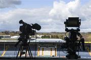 2 April 2022; A television broadcast camera in position before the Allianz Hurling League Division 1 Final match between Cork and Waterford at FBD Semple Stadium in Thurles, Tipperary. Photo by Ray McManus/Sportsfile