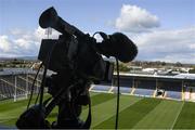 2 April 2022; A television broadcast camera in position before the Allianz Hurling League Division 1 Final match between Cork and Waterford at FBD Semple Stadium in Thurles, Tipperary. Photo by Ray McManus/Sportsfile